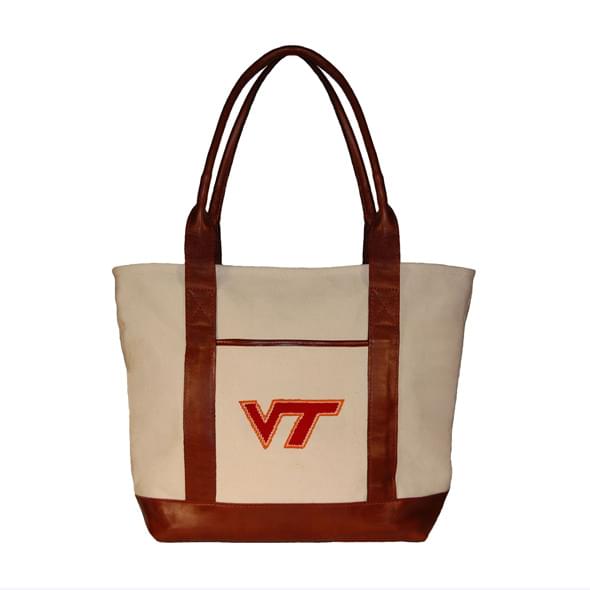 Virginia Tech Needlepoint Tote