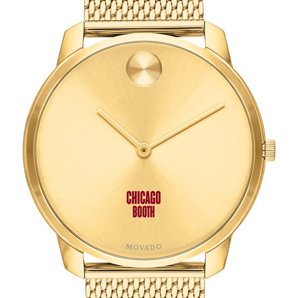 Chicago Booth Men's Movado Bold Gold 42 with Mesh Bracelet - Image 1