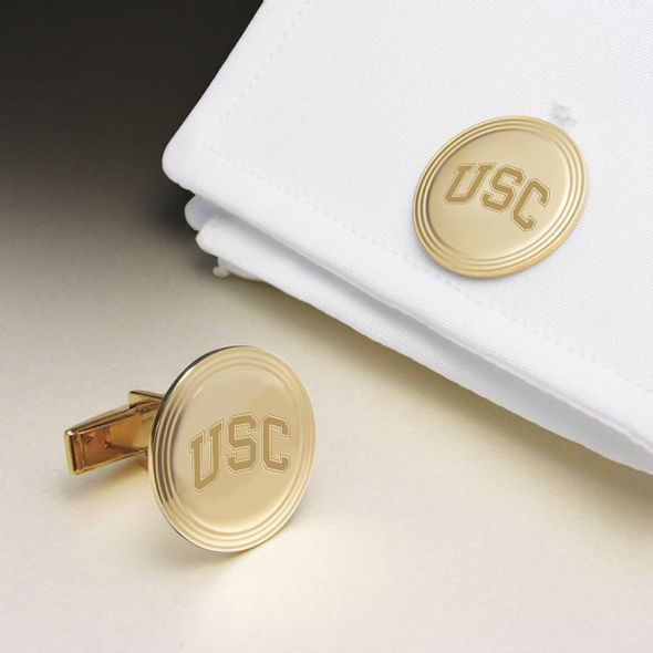 USC 18K Gold Cufflinks - Image 1