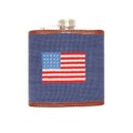 American Flag Needlepoint Flask - Image 2