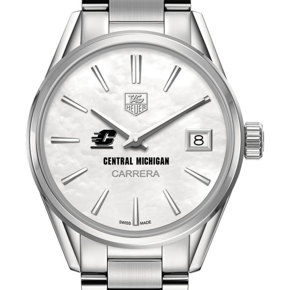 Central Michigan Women's TAG Heuer Steel Carrera with MOP Dial - Image 1