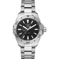 University of Miami Men's TAG Heuer Steel Aquaracer with Black Dial - Image 2