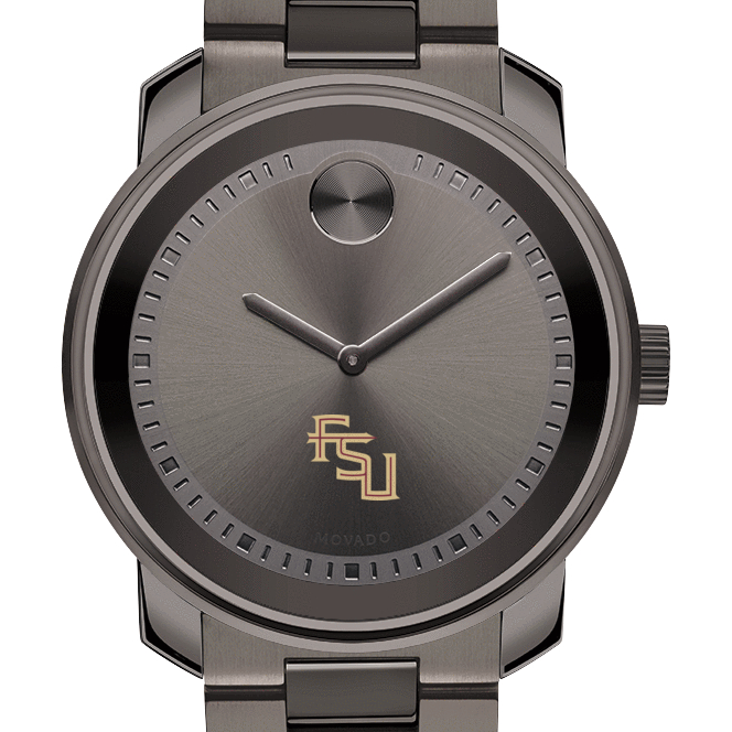 Florida State Men's Movado BOLD Gunmetal Grey