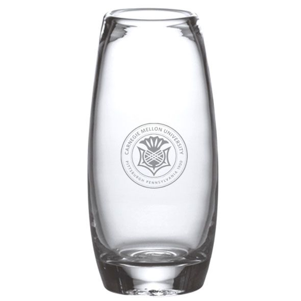 Carnegie Mellon University Glass Addison Vase by Simon Pearce - Image 1