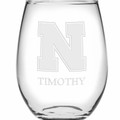 Nebraska Stemless Wine Glasses Made in the USA - Set of 4 - Image 2