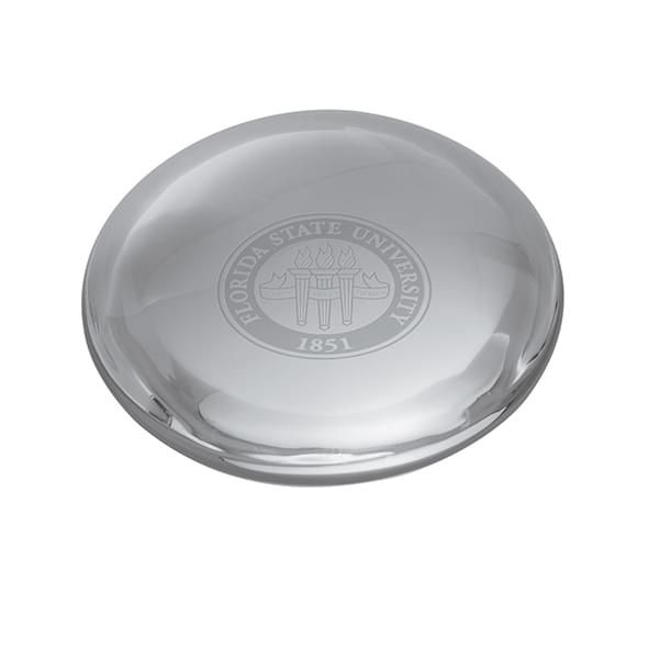 Florida State Glass Dome Paperweight by Simon Pearce - Image 1