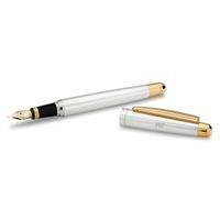 MIT Fountain Pen in Sterling Silver with Gold Trim