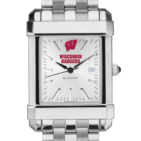 Wisconsin Men's Collegiate Watch w/ Bracelet - Image 1