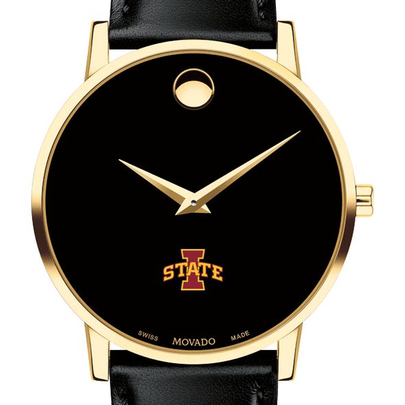 Iowa State Men's Movado Gold Museum Classic Leather - Image 1