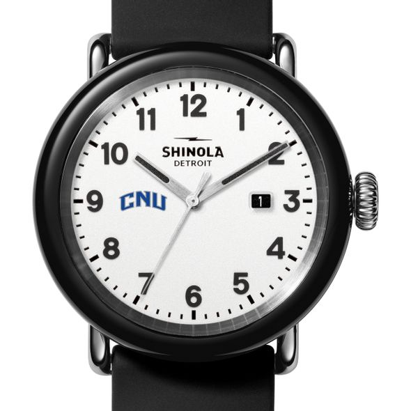 Christopher Newport University Shinola Watch, The Detrola 43mm White Dial at M.LaHart & Co.