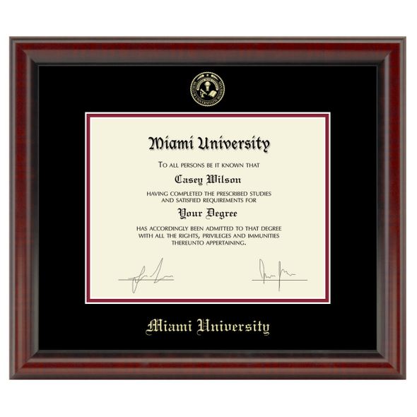 Miami University Diploma Frame, the Fidelitas - Image 1