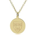 Harvard 18K Gold Pendant & Chain at M.LaHart & Co.