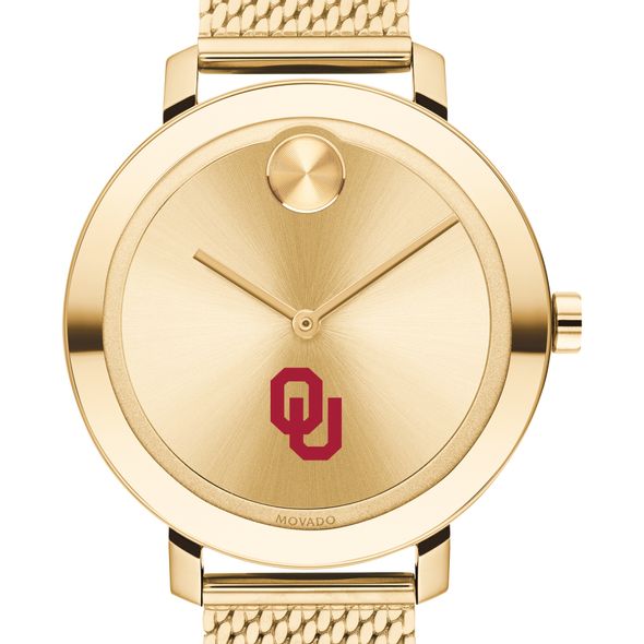 Oklahoma Women's Movado Bold Gold with Mesh Bracelet - Image 1