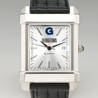 Georgetown Men's Collegiate Watch with Leather Strap