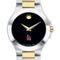 Ball State Women's Movado Collection Two-Tone Watch with Black Dial - Image 1