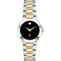 Ball State Women's Movado Collection Two-Tone Watch with Black Dial - Image 2