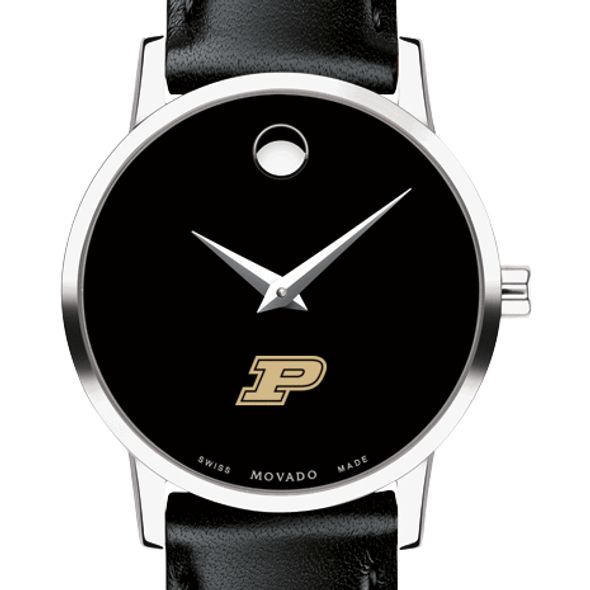 Purdue Women's Movado Museum with Leather Strap - Image 1