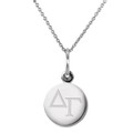 Delta Gamma Sterling Silver Necklace with Silver Charm - Image 2