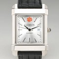 Clemson Men's Collegiate Watch with Leather Strap - Image 1