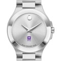 NYU Women's Movado Collection Stainless Steel Watch with Silver Dial - Image 1