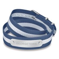 Georgetown University Double Wrap NATO ID Bracelet