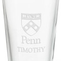 University of Pennsylvania 16 oz Pint Glass- Set of 4 - Image 3