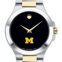 Michigan Men's Movado Collection Two-Tone Watch with Black Dial