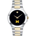 Michigan Men's Movado Collection Two-Tone Watch with Black Dial - Image 2