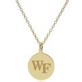Wake Forest 18K Gold Pendant & Chain - Image 2
