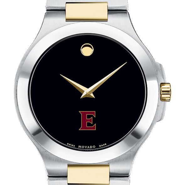 Elon Men's Movado Collection Two-Tone Watch with Black Dial - Image 1