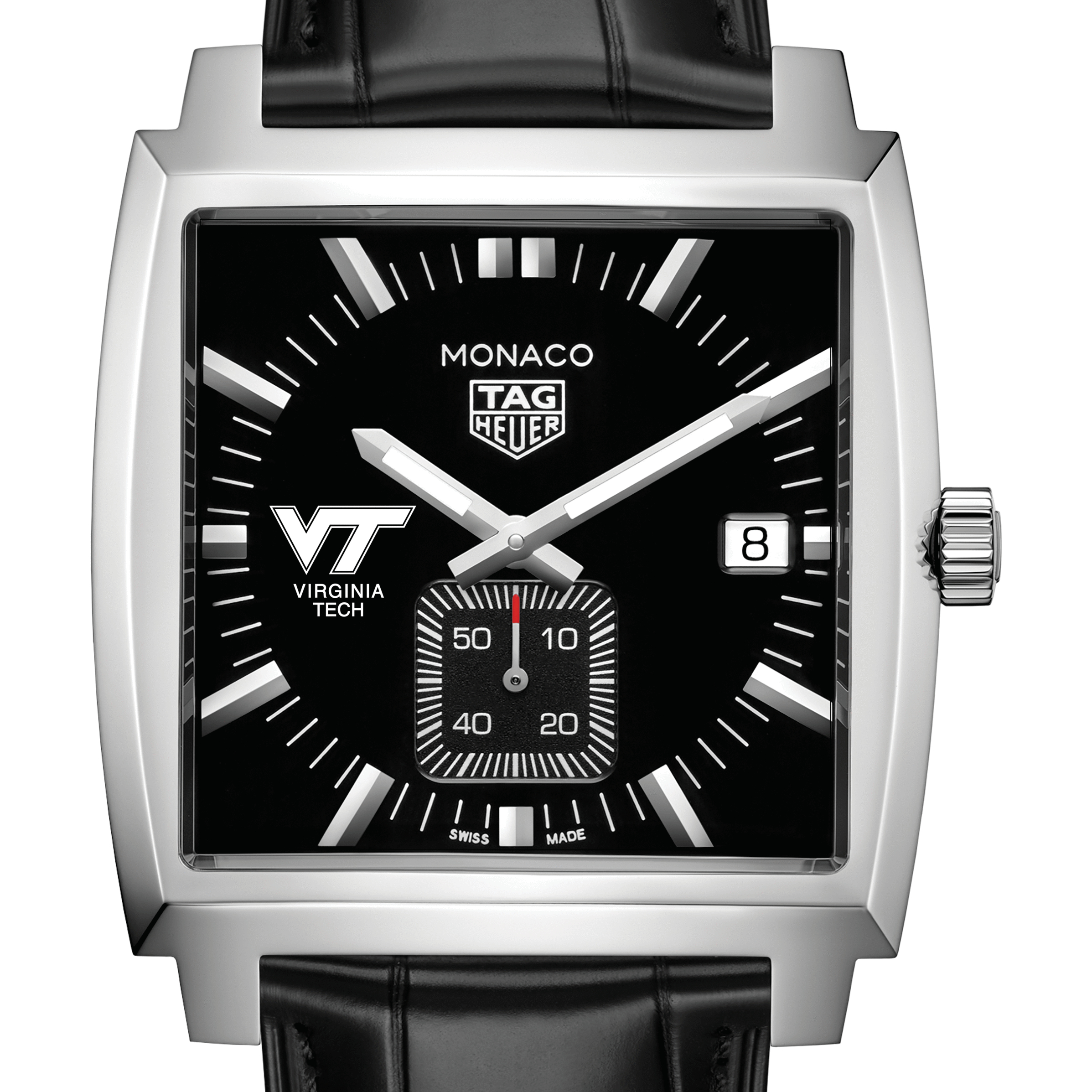 Virginia Tech TAG Heuer Monaco with Quartz Movement for Men