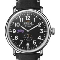 TCU Shinola Watch, The Runwell 47mm Black Dial