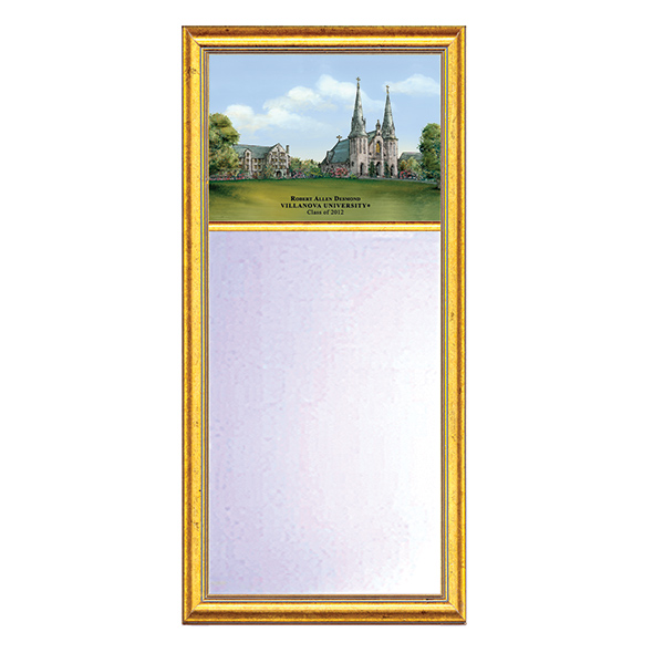 Villanova Eglomise Mirror with Gold Frame