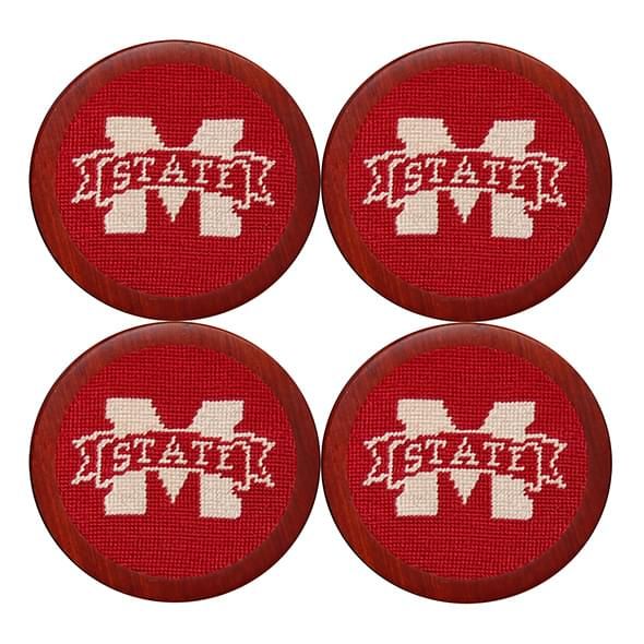 Mississippi State Needlepoint Coasters