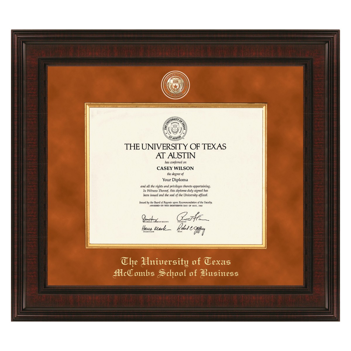texas-mccombs-diploma-frame-excelsior-graduation-gift-selection