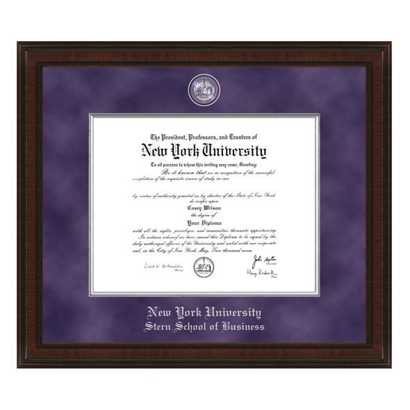 NYU Stern Diploma Frame - Excelsior - Image 1