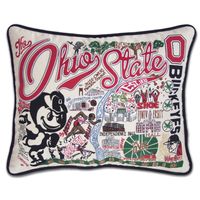 Ohio State Embroidered Pillow