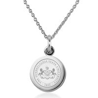 Penn State University Necklace with Charm in Sterling Silver