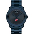 click to view University of Wisconsin Men's Movado BOLD Blue Ion with Bracelet - Image 2