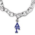 Delta Gamma Sterling Silver Charm Bracelet w/ Letter Charm - Image 2