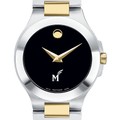 George Mason Women's Movado Collection Two-Tone Watch with Black Dial - Image 1
