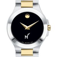 George Mason Women's Movado Collection Two-Tone Watch with Black Dial