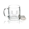 University of Miami 13 oz Glass Coffee Mug - Image 1