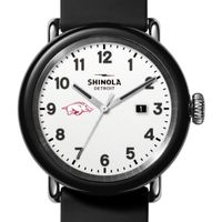 University of Arkansas Shinola Watch, The Detrola 43mm White Dial at M.LaHart & Co.
