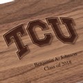Texas Christian University Solid Walnut Desk Box - Image 2