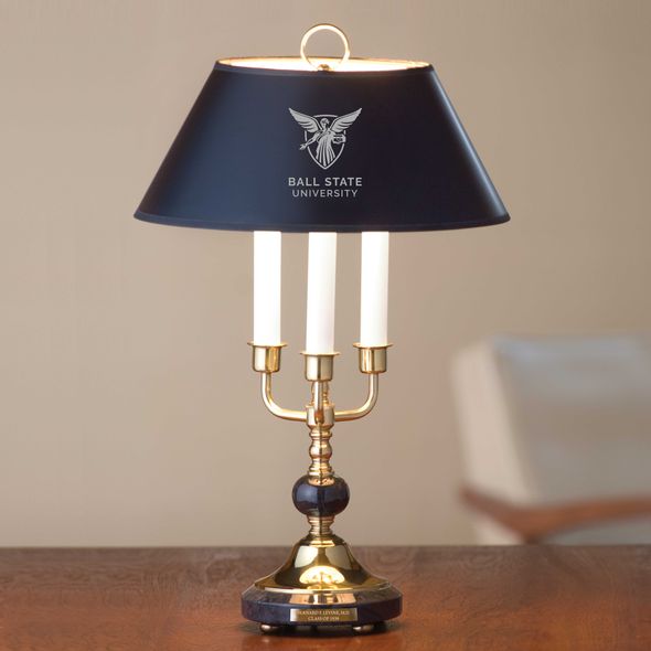Ball State Lamp in Brass & Marble - Image 1