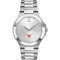 Texas Longhorns Men's Movado Collection Stainless Steel Watch with Silver Dial - Image 2