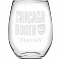 Chicago Booth Stemless Wine Glasses Made in the USA - Set of 2 - Image 2
