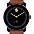University of Colorado Men's Movado BOLD with Brown Leather Strap - Image 1