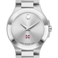 MS State Women's Movado Collection Stainless Steel Watch with Silver Dial